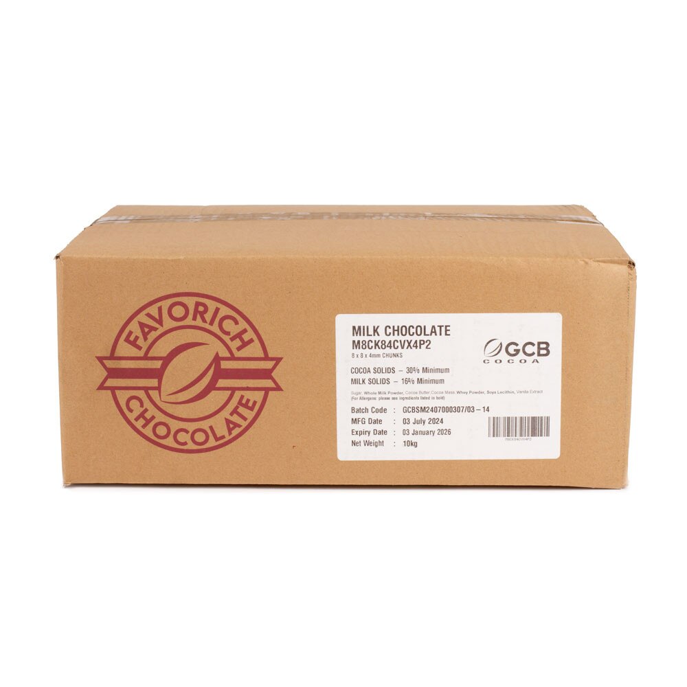 Favorich Bakestable Chocolate Milk Chunks 10kg